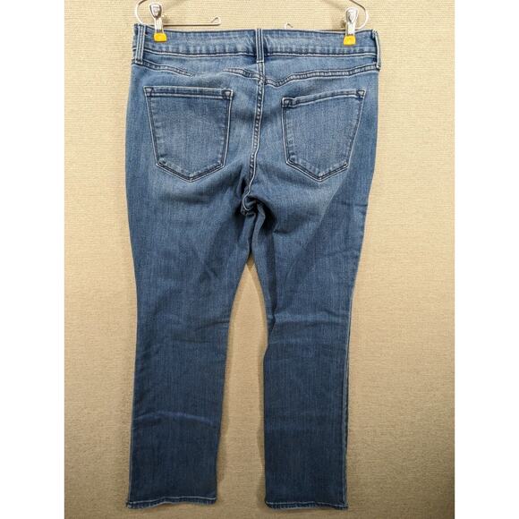 Old Navy Blue Jeans Size 12 Short Mid Rise Boot Cut -0424B169 - Picture 2 of 8